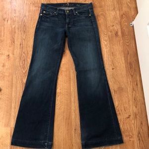7 for all mankind flare jeans (dojo)